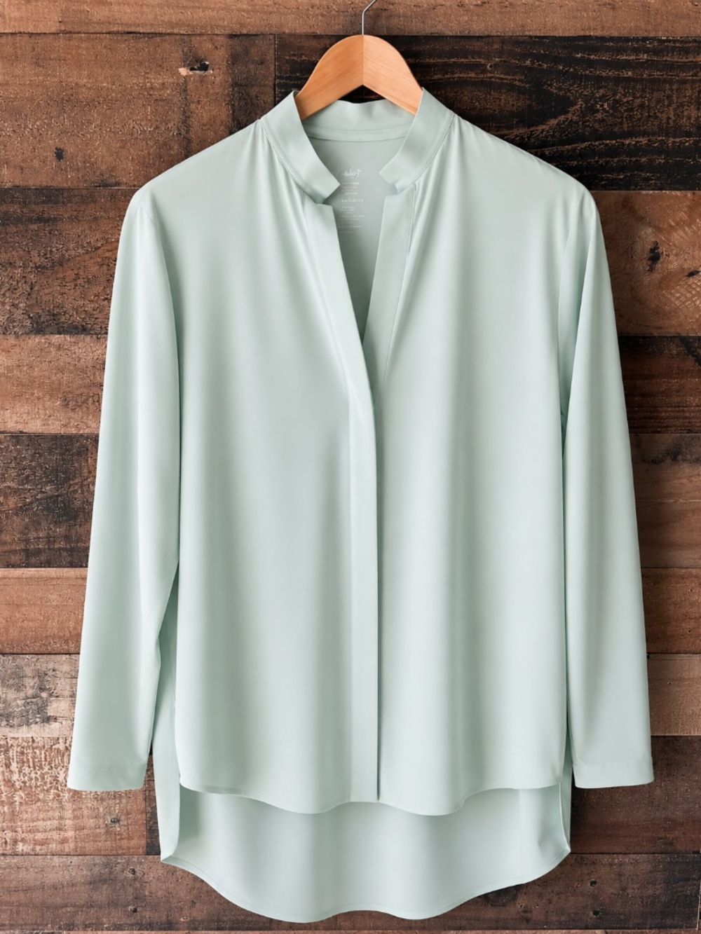 ADAY Mint Green Button-Down Blouse